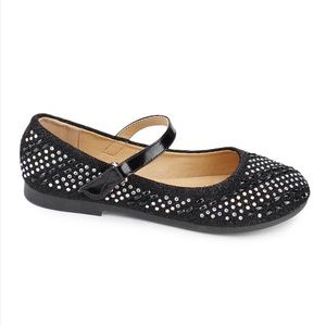 NEW Honey Bunny Girls Shoes Toddler 11 Black Diamond Sparkle